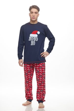 Alternative view of Ανδρική πυζάμα Galaxy “x-mas” Μπλε 204-25