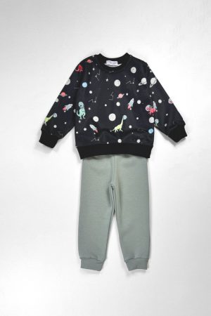 Σετ αγόρι Action 2-6 Ετών “All over“ μαύρο-φυστική 12520016