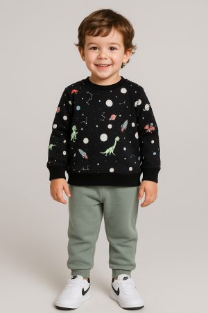 Alternative view of Σετ αγόρι Action 2-6 Ετών “All over“ μαύρο-φυστική 12520016