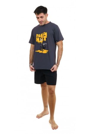 Ανδρική καλοκαιρινή πυτζάμα Sara “Daffy D” ανθρακί 1287