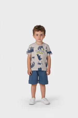 Σετ αγόρι Joyce “Wild” γκρι 2612119