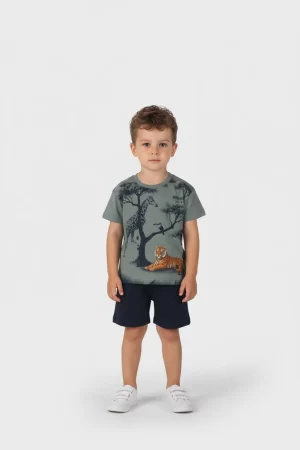 Σετ αγόρι Joyce “Tiger” χακί 2612133