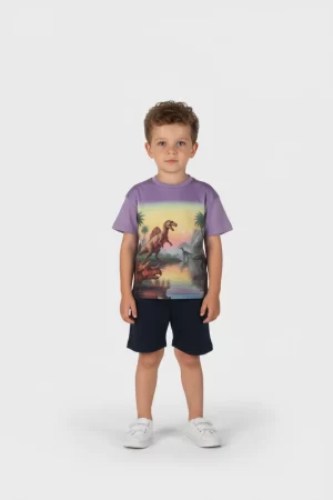 Σετ αγόρι Joyce “Africa” λιλά 2612136