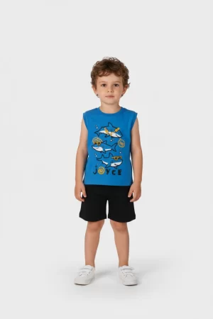 Σετ αγόρι Joyce “Hey” μπλε 2612144
