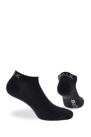 Alternative view of Κάλτσες βαμβακερές κοφτές Walk 3 ζεύγη μαύρα v20-020202