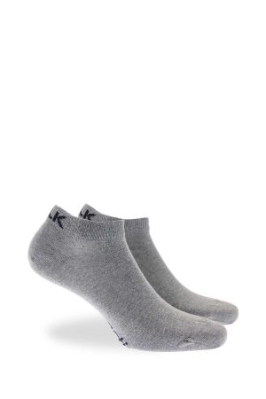 Κάλτσες βαμβακερές κοφτές Walk 3 ζεύγη γκρι v20-494949