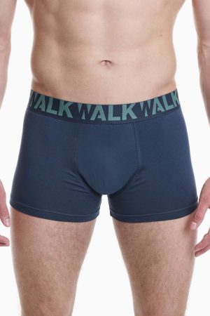 Boxer Ανδρικό Walk 2 τεμάχια μπλε σκ.-σμαραγδί W1755-1_0374