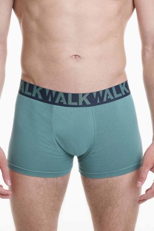 Alternative view of Boxer Ανδρικό Walk 2 τεμάχια μπλε σκ.-σμαραγδί W1755-1_0374