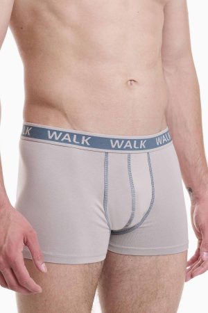 Boxer Ανδρικό Walk 2 τεμάχια μπλε αν.-μπεζ σκ. W1756-0420
