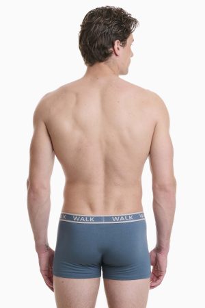 Alternative view of Boxer Ανδρικό Walk 2 τεμάχια μπλε αν.-μπεζ σκ. W1756-0420