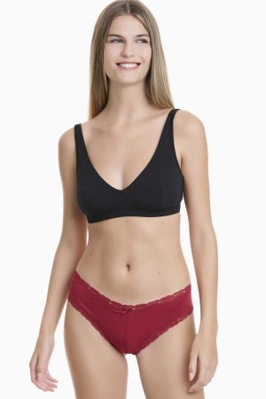 Alternative view of Εσώρουχο Bamboo Brazilian Hipster Walk κόκκινο-πετρόλ 2τεμ. W2014-2887