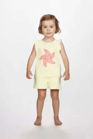 Πυτζάμα κορίτσι Dreams “SET STAR FISH” κιτρινο 2623109