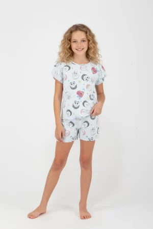 Πυτζάμα κορίτσι Dreams “SET SUMMER ALLOVER” λευκο 2625107