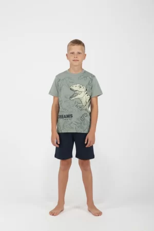 Πυτζάμα αγόρι Dreams “SET DINOS” χακί 2626105