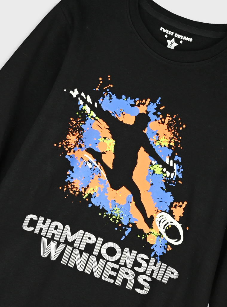 Πυτζάμα αγόρι Energiers “Championship Winners” μαύρο 33-126000-9 - Image 2