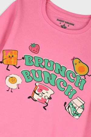 Alternative view of Πυτζάμα κορίτσι Energiers “Brunch” ροζ 35-126303-9