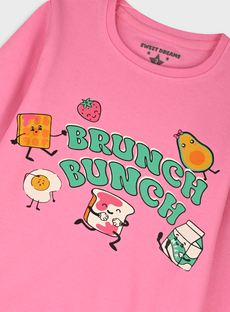 Πυτζάμα κορίτσι Energiers “Brunch” ροζ 35-126303-9 - Image 2
