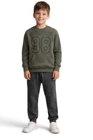 Σετ αγόρι Action Sportswear “98“ λαδί 12610041
