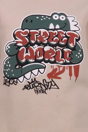 Alternative view of Σετ φόρμας αγόρι Joyce “Street world” μπεζ 2662126
