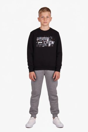 Σετ φόρμας αγόρι Joyce “Urban crew” μαύρο 2664121