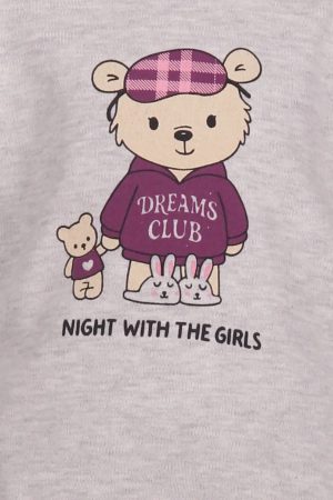 Alternative view of Πυζάμα κορίτσι Dreams “Sleepy bear” εκρού μελανζέ 2673106