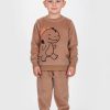 Πυζάμα Βελουτέ αγόρι Dreams “Little dino” καφέ 2674101