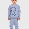 Πυζάμα Βελουτέ αγόρι Dreams “Little dino” σιελ 2674101
