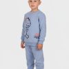 Πυζάμα Βελουτέ αγόρι Dreams “Little dino” σιελ 2674101 - Image 2