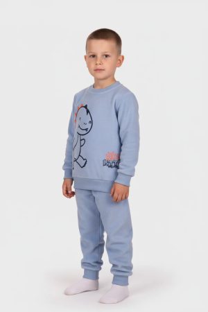 Alternative view of Πυζάμα Βελουτέ αγόρι Dreams “Little dino” σιελ 2674101