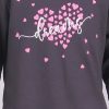 Πυζάμα κορίτσι Dreams “Hearts” ανθρακί 2675105 - Image 2