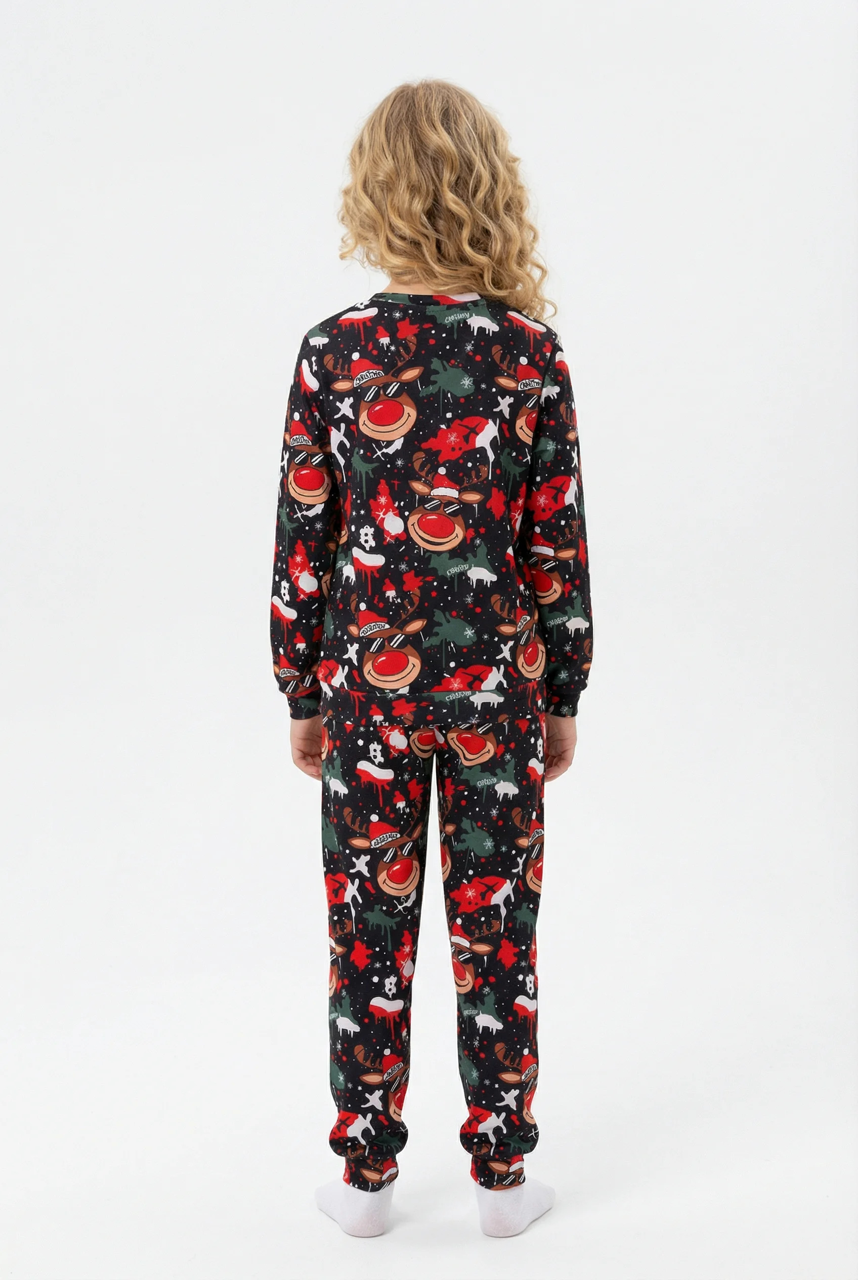 Πυζάμα Βελουτέ unisex Dreams “X-mass” πολύχρωμο 2676112 - Image 5