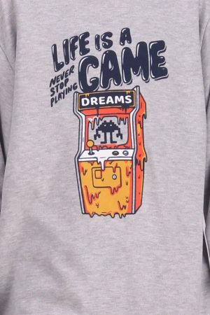 Alternative view of Πυζάμα αγόρι Dreams “Life is a game” γκρι 2676107