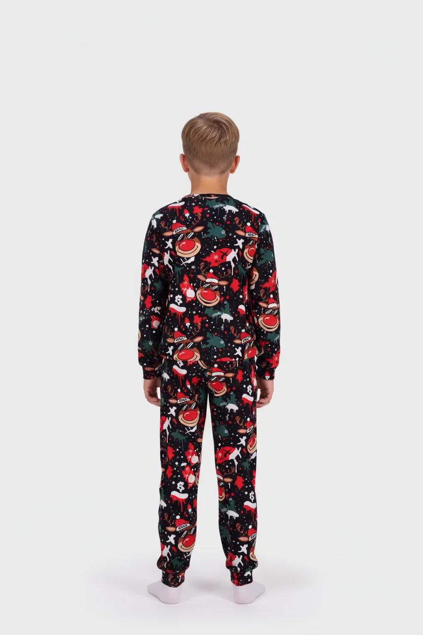 Πυζάμα Βελουτέ unisex Dreams “X-mass” πολύχρωμο 2676112 - Image 4