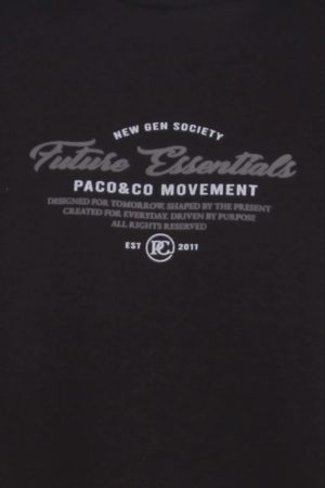 Alternative view of Φούτερ ανδρικό Paco & Co “Essentials” μαύρο 2681050
