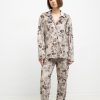 Πυτζάμα γυναικεία Loe Homewear μπεζ 4926 - Image 4