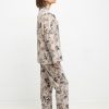 Πυτζάμα γυναικεία Loe Homewear μπεζ 4926 - Image 3