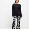 Πυτζάμα γυναικεία Loe Homewear μαύρο 4954