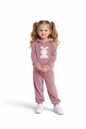 Alternative view of Σετ κορίτσι Action Sportswear “Velour Rabbit“ σάπιο μήλο 12640052