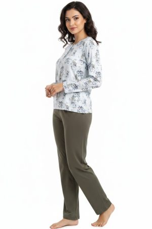 Alternative view of Πυτζάμα γυναικεία Γιώτα Homewear μπεζ 4915
