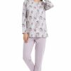 Πυτζάμα γυναικεία Γιώτα Homewear ροζ 4915 - Image 2