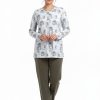 Πυτζάμα γυναικεία Γιώτα Homewear μπεζ 4915