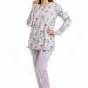Πυτζάμα γυναικεία Γιώτα Homewear ροζ 4915 - Image 4