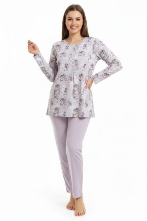 Πυτζάμα γυναικεία Γιώτα Homewear ροζ 4915