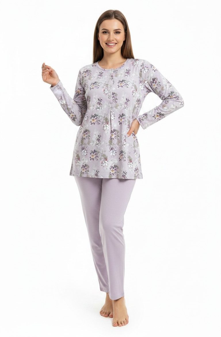 Πυτζάμα γυναικεία Γιώτα Homewear ροζ 4915
