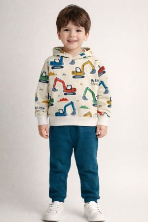 Σετ αγόρι Action Sportswear “excavator“ εκρου 12620057