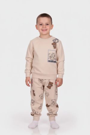 Πυζάμα αγόρι Dreams “BEAR” ΜΠΕΖ 2674109