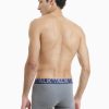 Boxer βαμβακερό ανδρικό Walk 2 Pack μπλε τζιν μελανζέ-ανθρακί μελανζέ W1755-1-0609 - Image 6