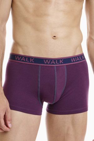 Alternative view of Boxer βαμβακερό ανδρικό Walk 2 Pack μπλε σκούρο-μελιτζανί W1756-0339